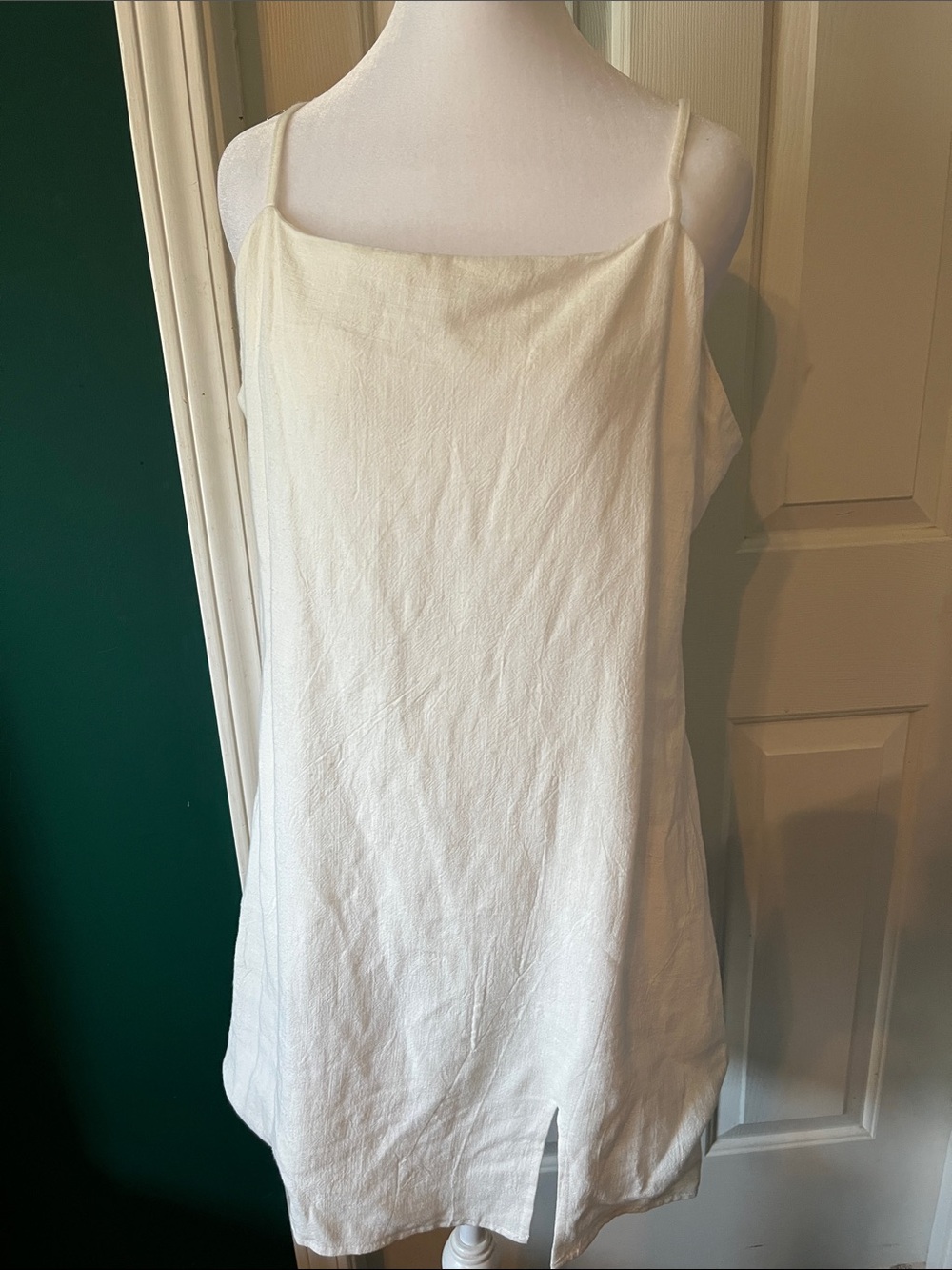 Women's Cream Spaghetti-Strap Camisole Dress